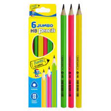Bantex Jumbo Tri HB Pencils Pack of 6