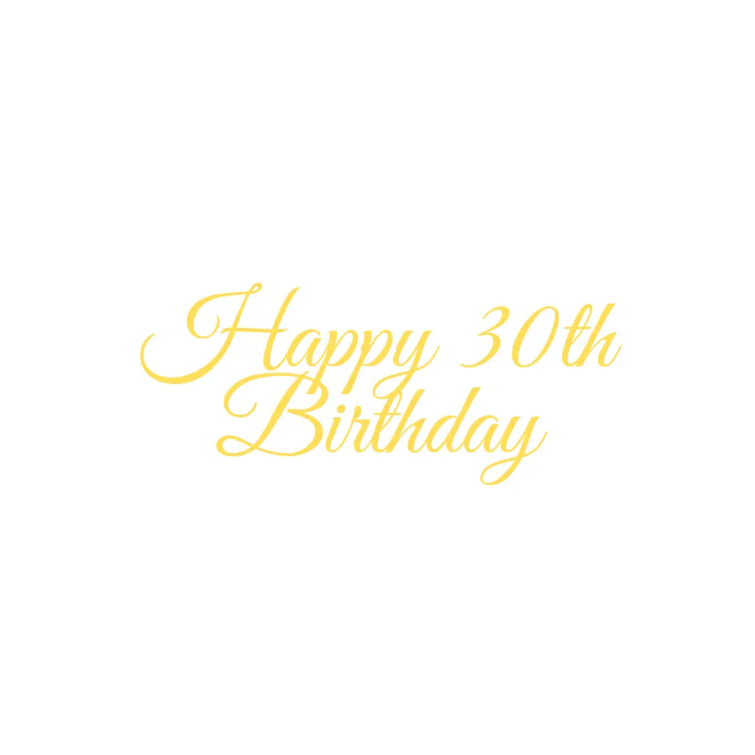 Acrylic Cake Topper Happy Birthday Numbered Honey Bee