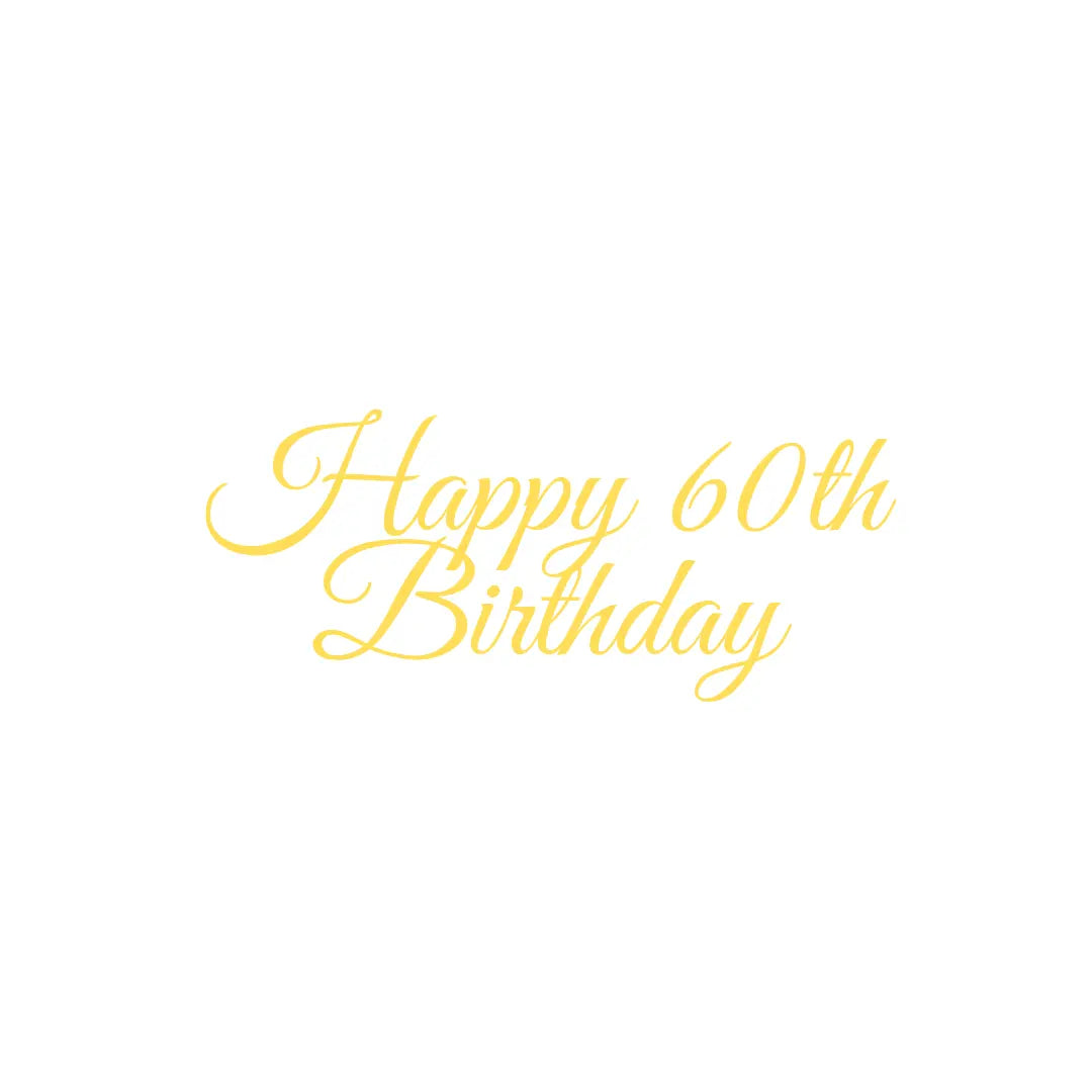 Acrylic Cake Topper Happy Birthday Numbered Honey Bee