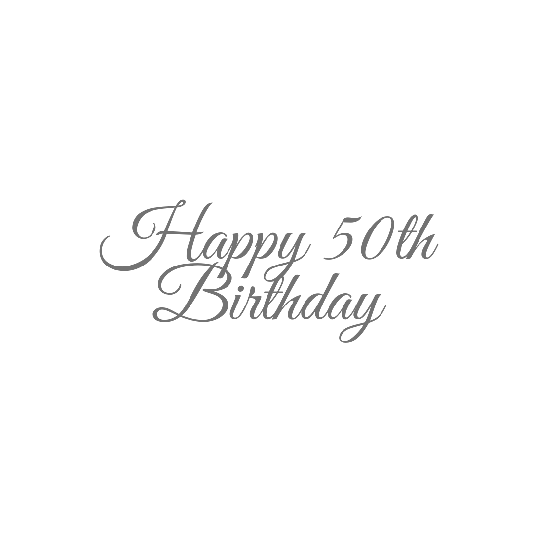 Acrylic Cake Topper Happy Birthday Numbered