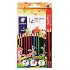 Staedtler Noris Colours Pencils 12's + 2 HB Pencils STAEDTLER
