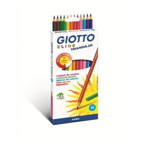 Giotto Elios Colour Pencils Tri 12'S GIOTTO