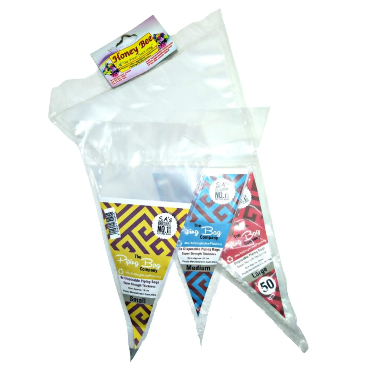 Disposable Piping Bags Dual Pipes Honey Bee