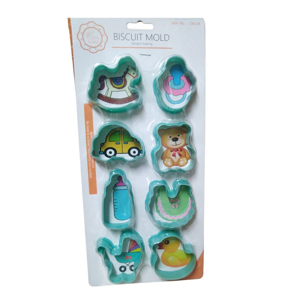Baby Theme Biscuit Mould Set 8pc