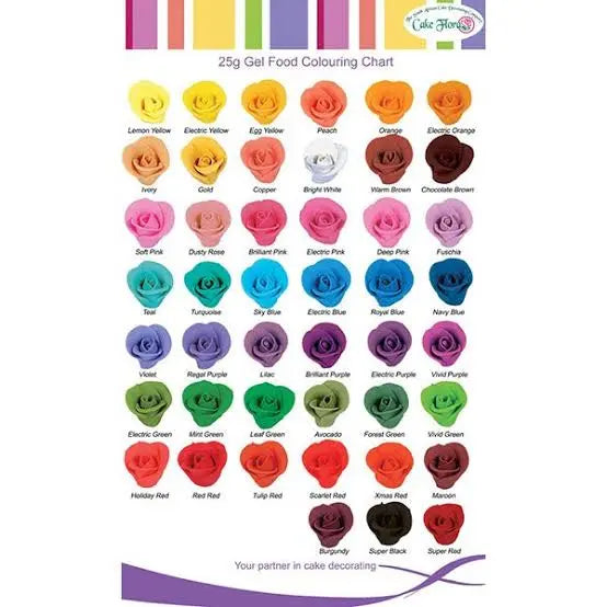 Cake Flora Gel Food Colouring 21ml Cake Flora