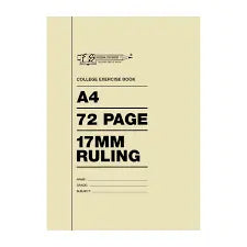 A4 Softcover 17MM Ruling 72 Page, Freedom Stationery Honey Bee Online