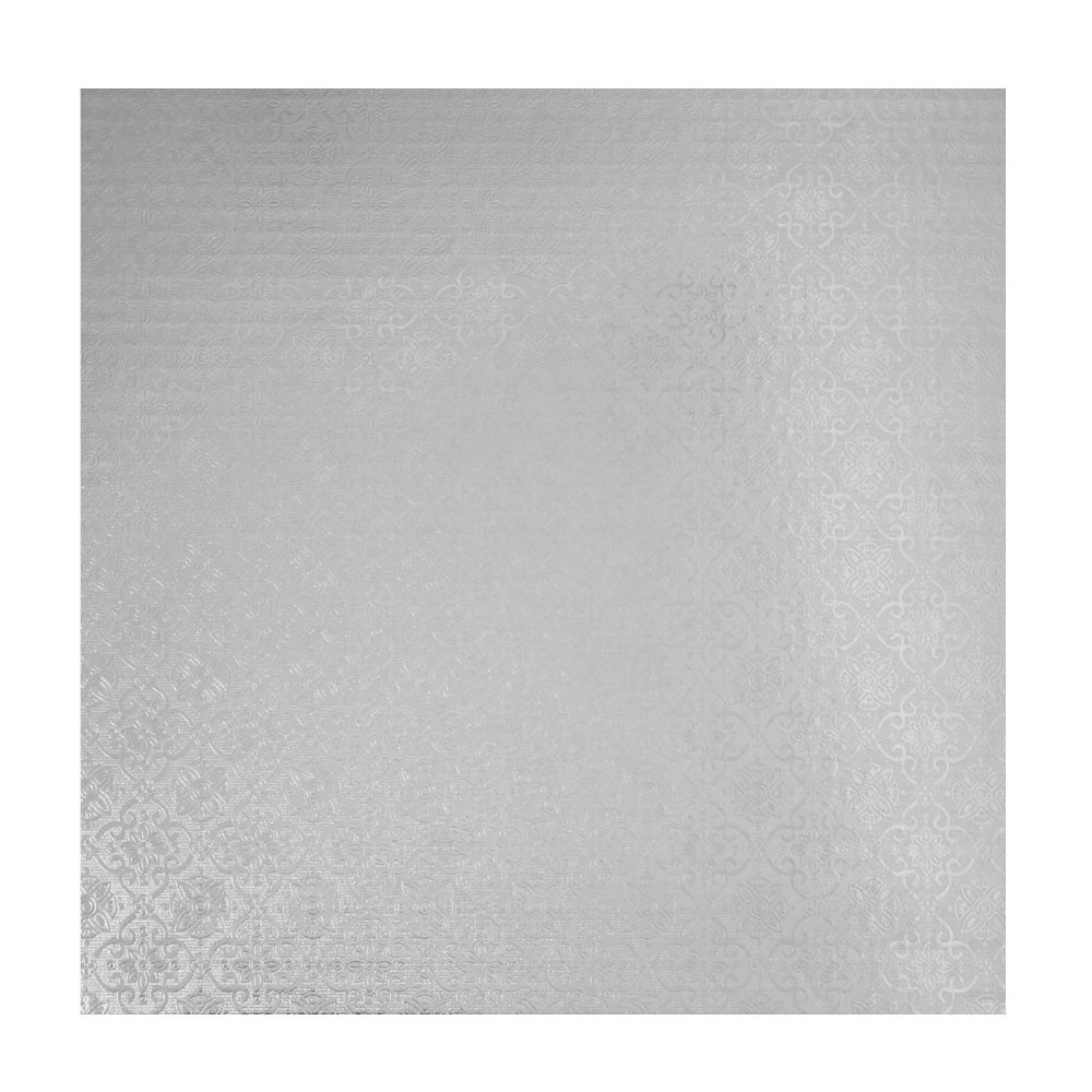 Square Masonite Cake Boards - Silver