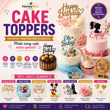Cake Toppers | Edible & Decorative Cake Toppers for Every Celebration