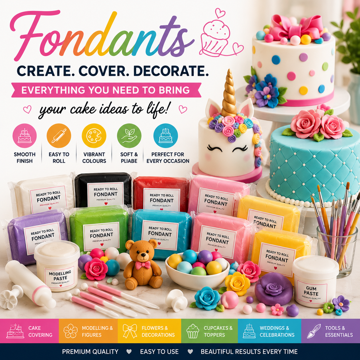 Fondants | Fondant Icing For Baking & Cake Decorating Essentials