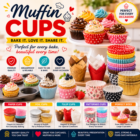 Muffin Cups | Cupcake Liners, Muffin Cases & Baking Cups
