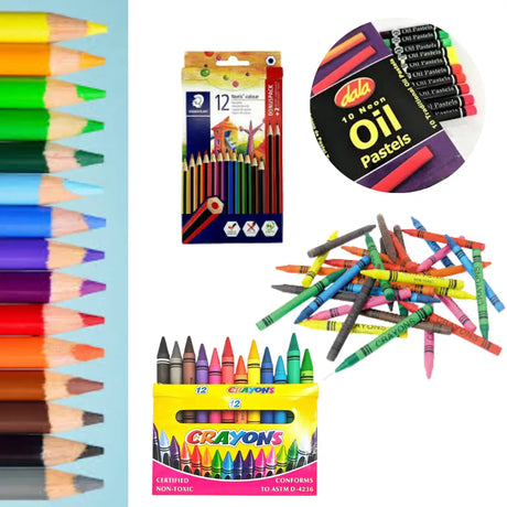 Colour Pencils and Crayons Honey Bee Online