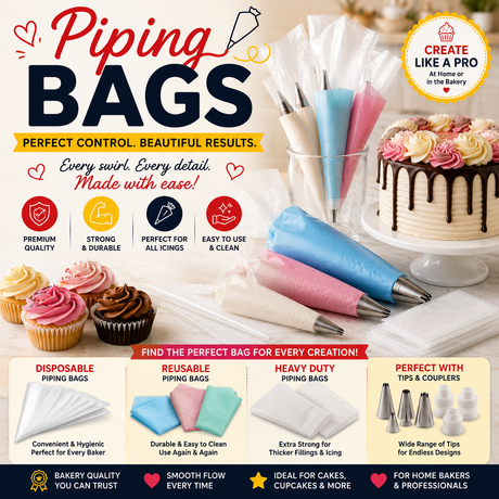 Piping Bags | Reusable & Disposable Cake Decorating Bags