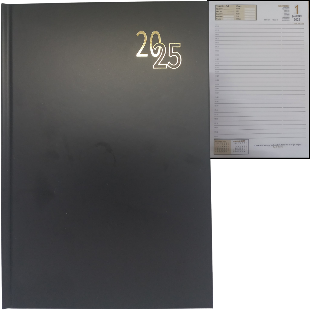 Page A Day Diary 2025 A5/A4 Assorted Colours