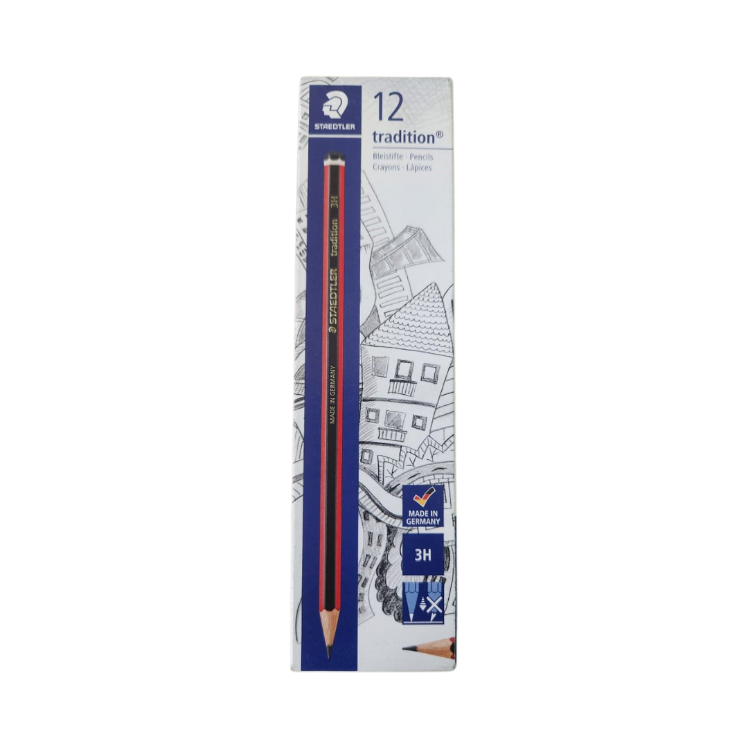 Staedtler Tradition Pencils - 3H, 12`s