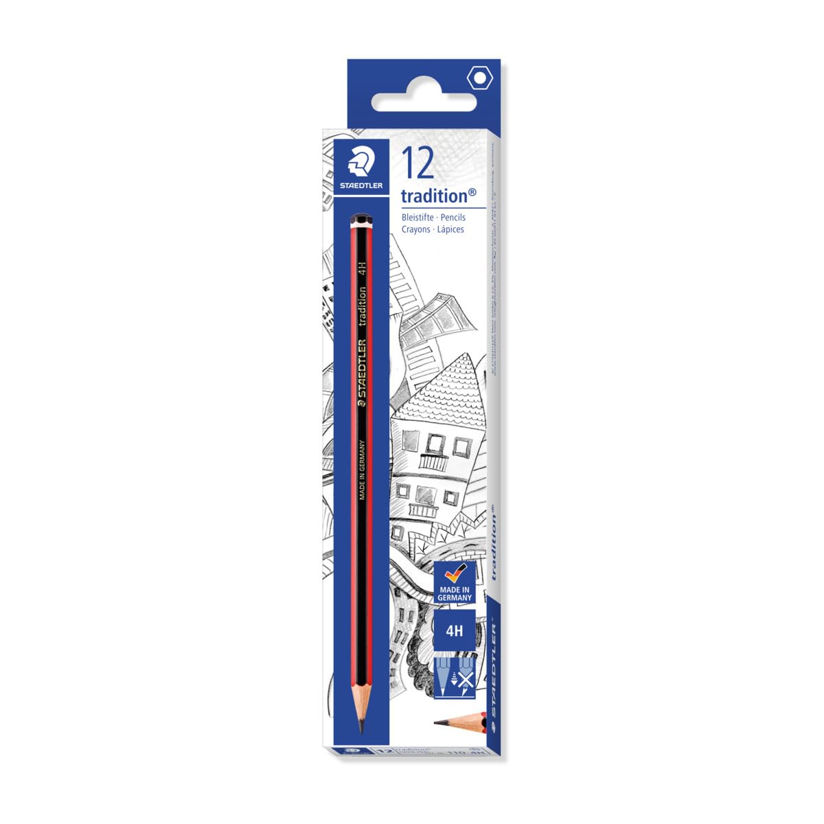 Staedtler Tradition Pencils - 4H, 12`s