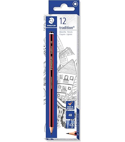 Staedtler Tradition Pencils - 4B, 12`s