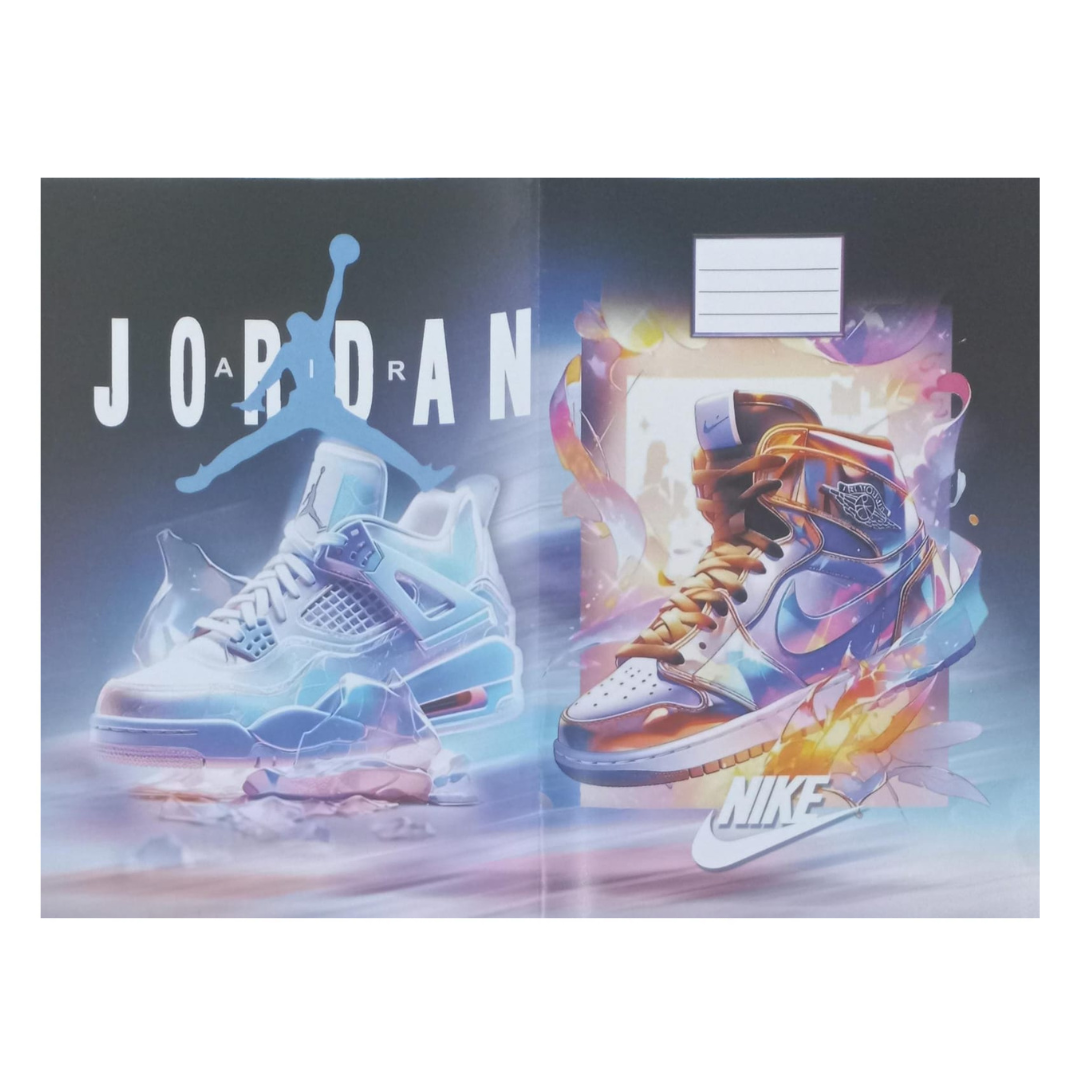 A4 Precut Book Covers - Nike Jordan Air Design - Pack of 5