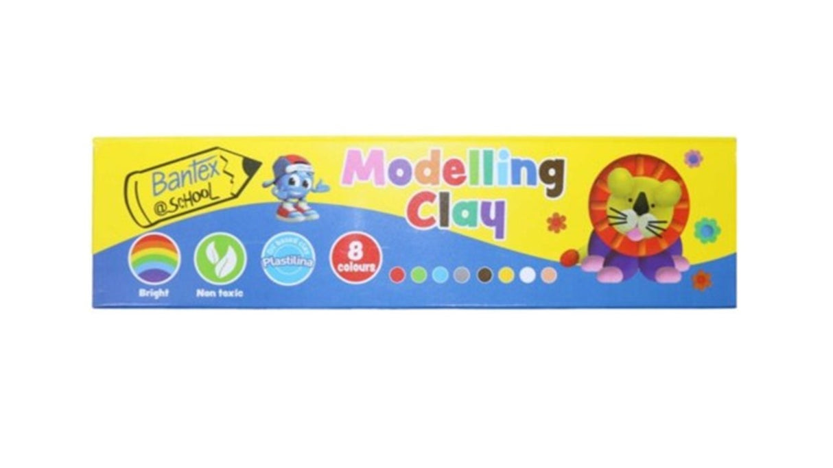 Bantex modelling clay 500g 6 colour