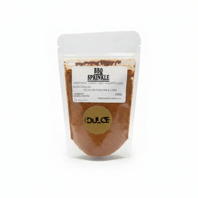Bag of Dulce BBQ Sprinkle on a white background