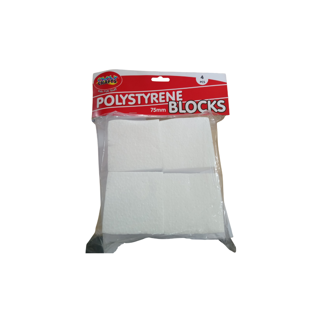 Polystyrene Blocks - 75mm -4pc