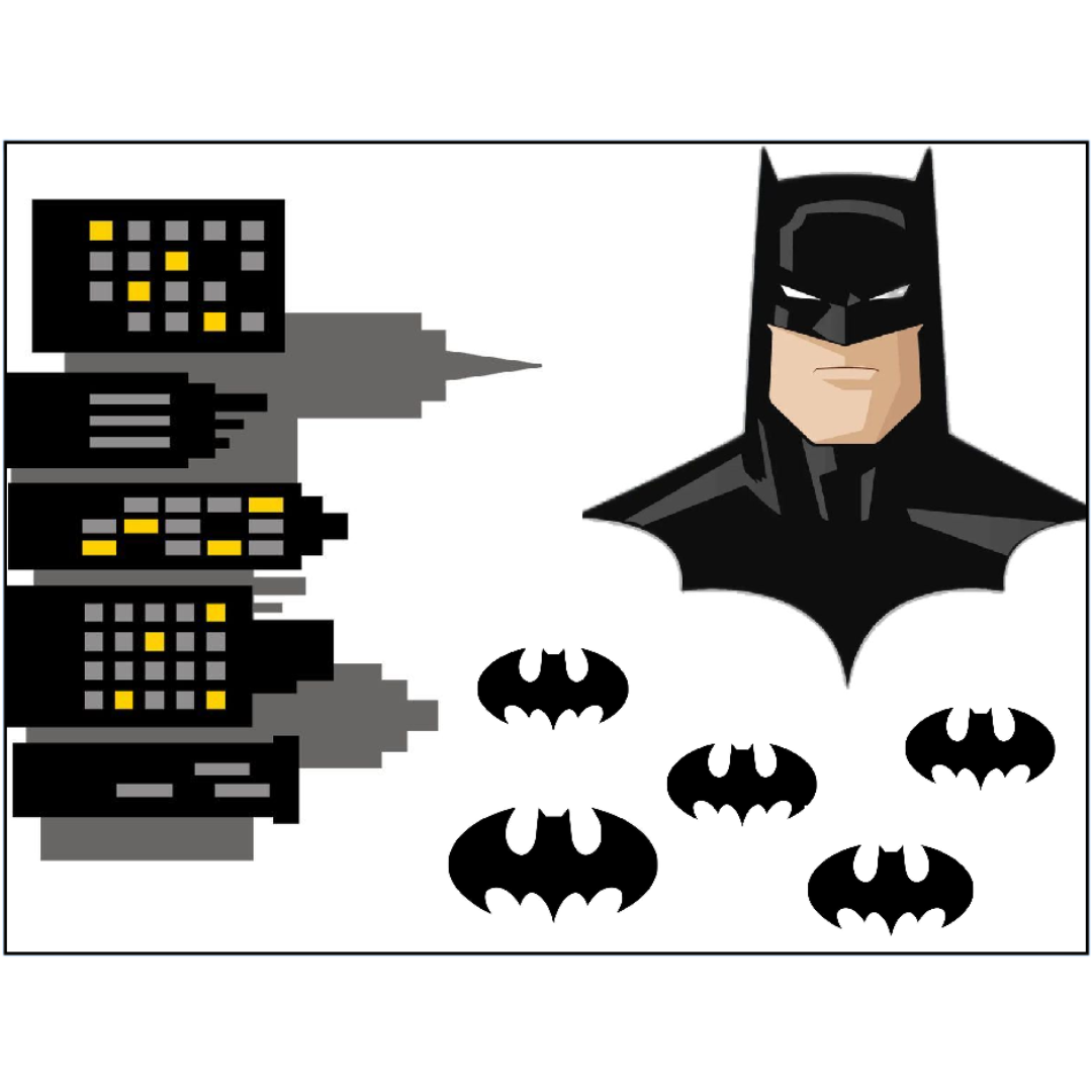 Edible Print - Batman Black Style