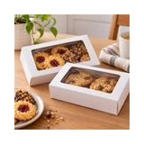 Biscuit Boxes White With Window Assorted Sizes