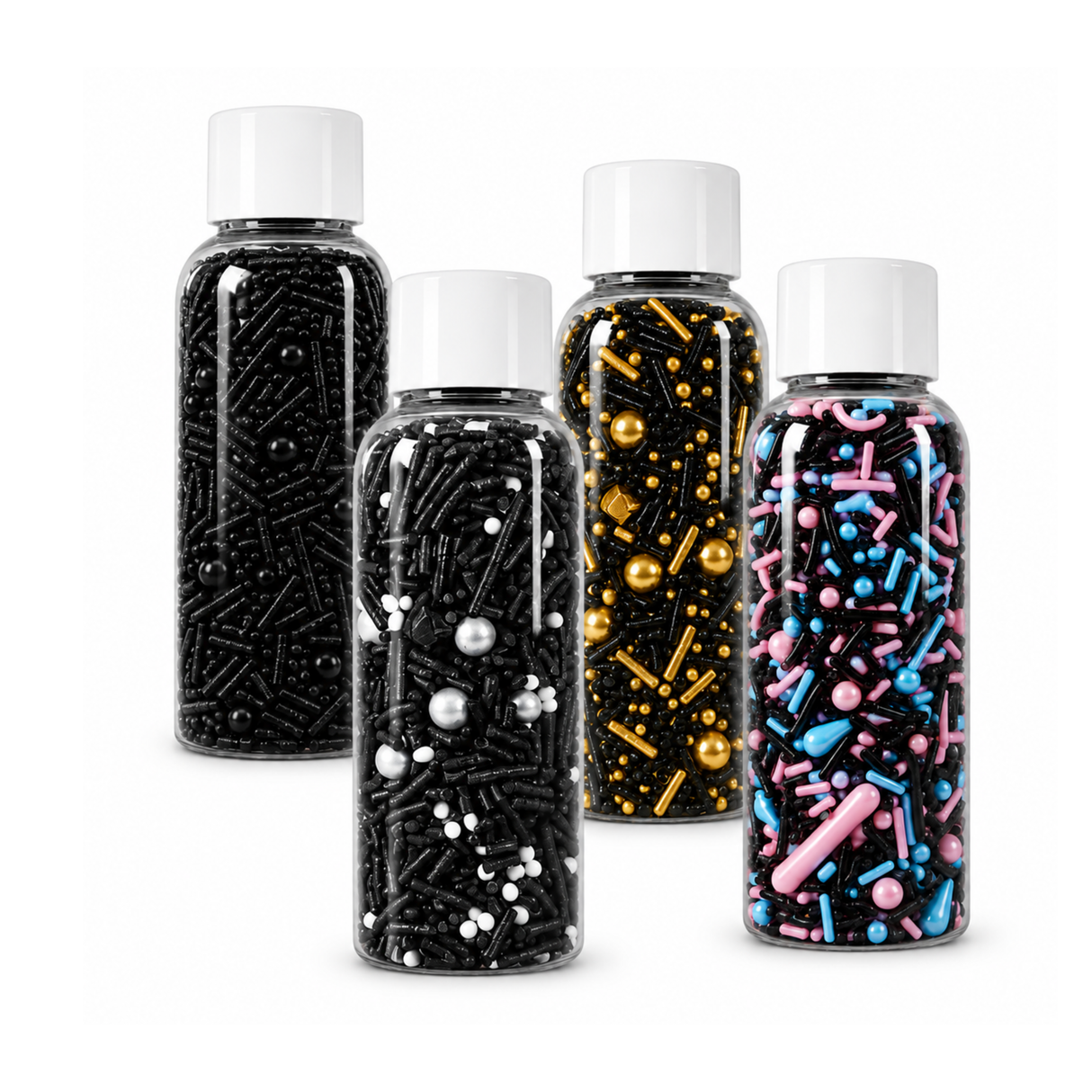 Mixed Vermicelli – Black Sprinkle Mix