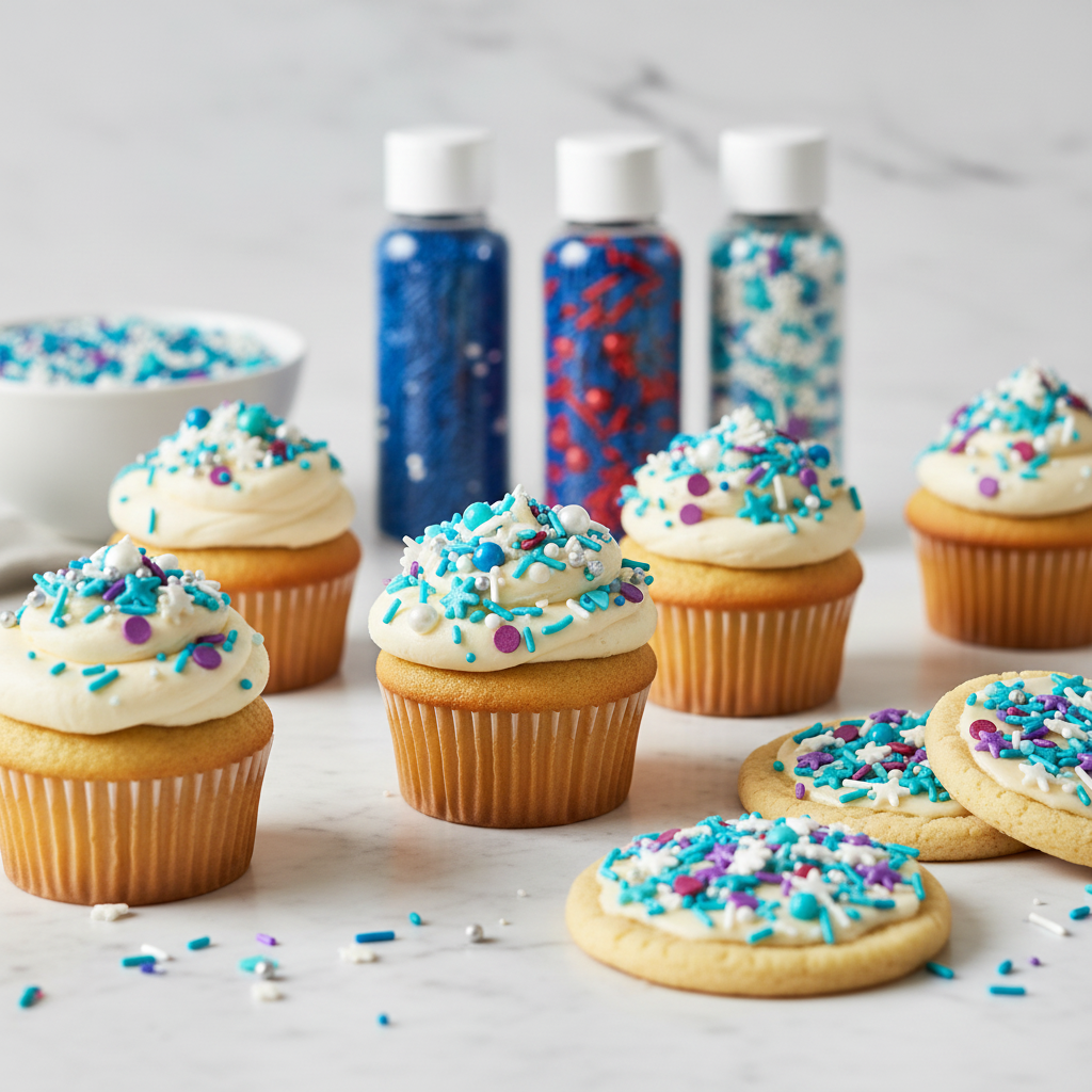 Mixed Vermicelli – Blue Sprinkle Mix