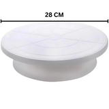 Cake Turntable - Plastic, White