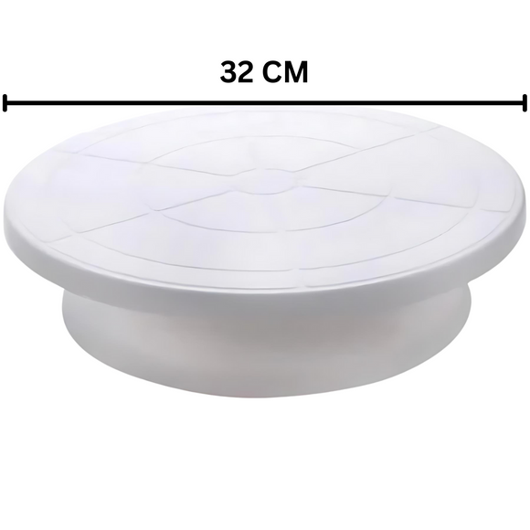 Cake Turntable - Plastic, White