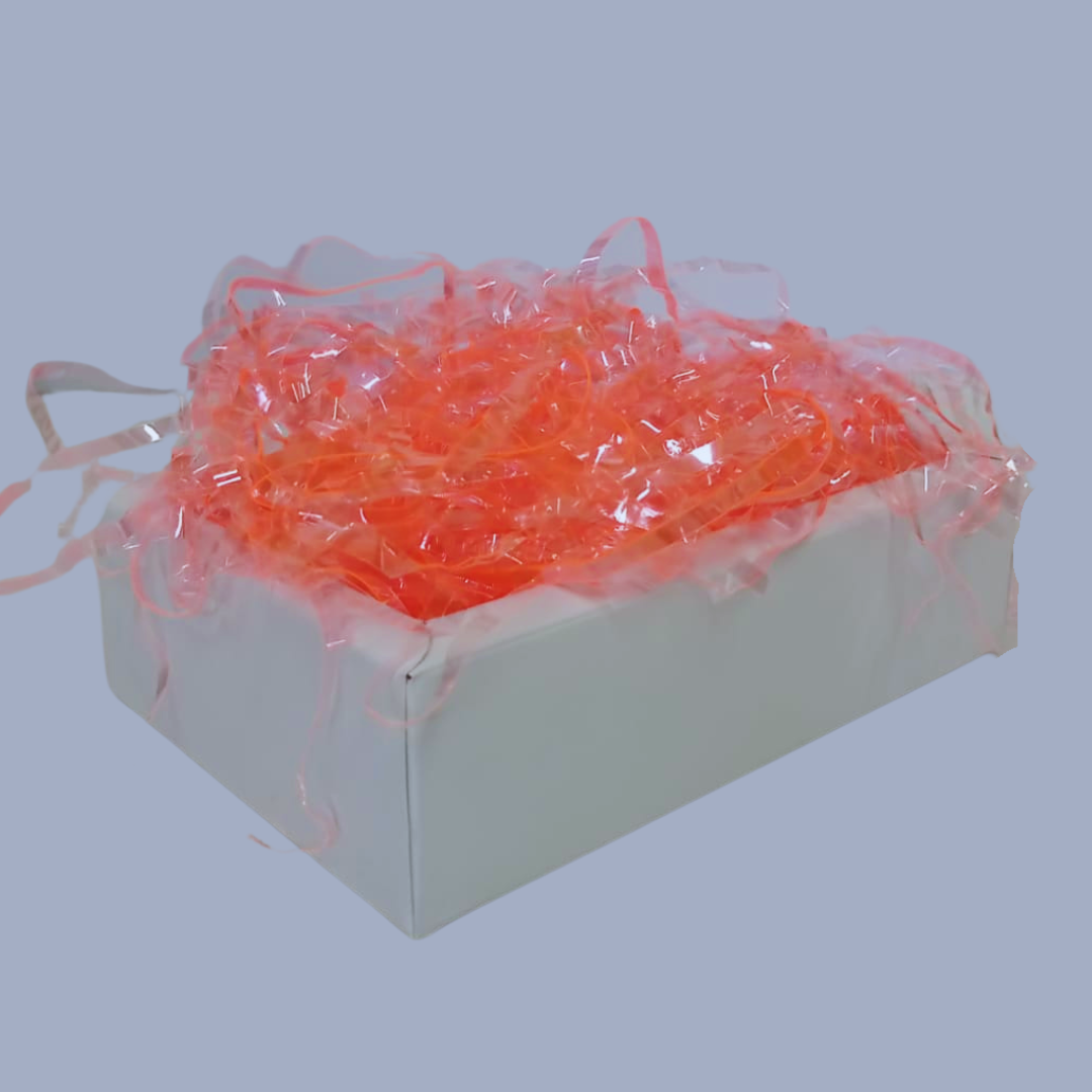 Cellophane Shreds - Fluorescent Orange, 100g