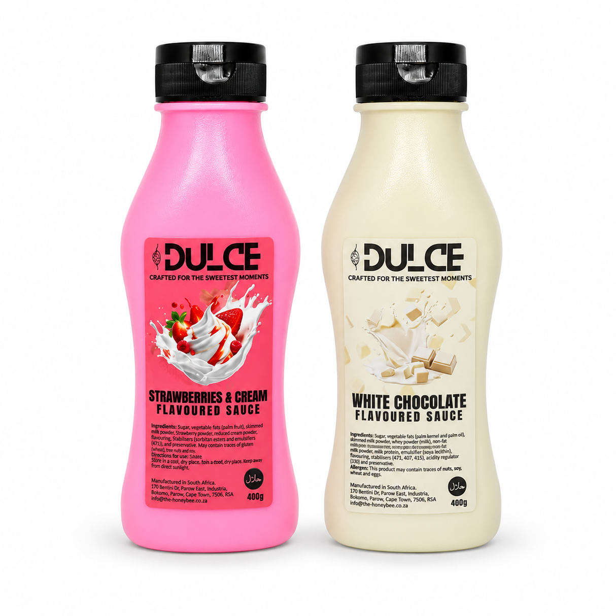 Dulce Strawberry & White Chocolate Sauce Combo
