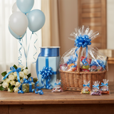Poly Ribbon 100m x 3cm- Baby Blue