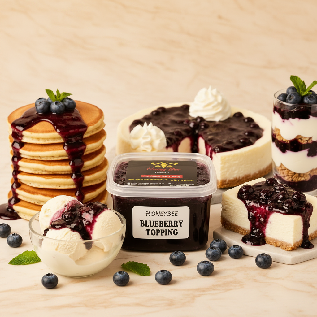 Blueberry Fruit Topping - 300g Ready-to-Use Dessert & Cake Topping