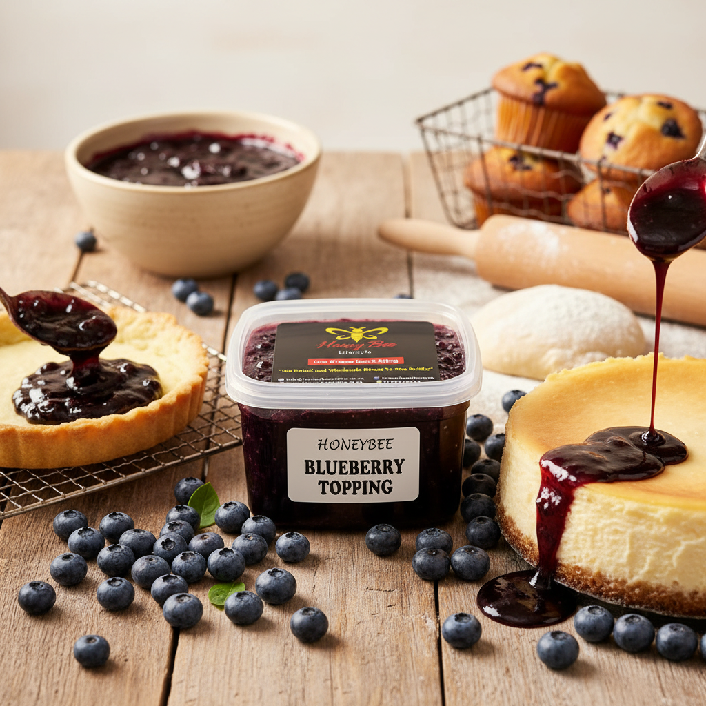 Blueberry Fruit Topping - 300g Ready-to-Use Dessert & Cake Topping
