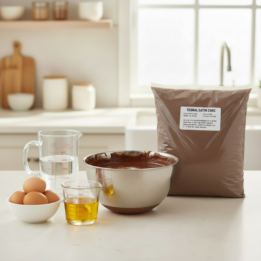 Tegral Satin Cake Premix - 1kg, Chocolate