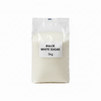 Bag of Dulce White Sugar with a label indicating weight on a white background