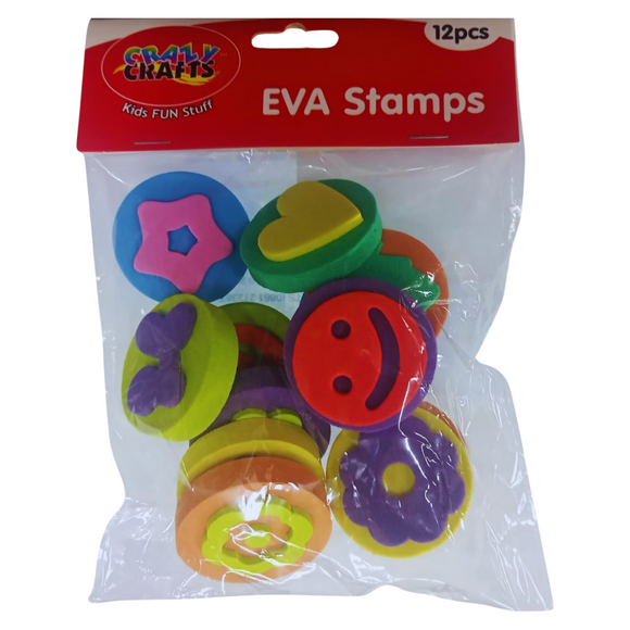 Crazy Craft EVA Stamps - General Shapes, 12s