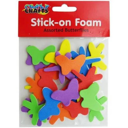 Crazy Crafts Stick-on Foam Assorted Packs