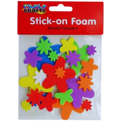 Crazy Crafts Stick-on Foam Assorted Packs