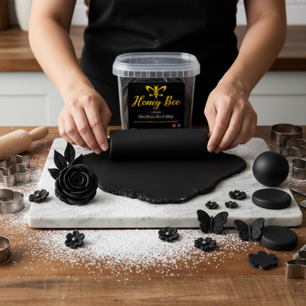 Premium Fondant – Black, Assorted Sizes