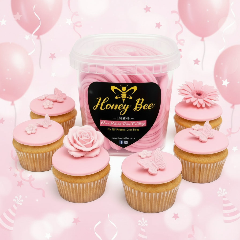 Premium Coloured Fondant – Light Pink, Assorted Sizes