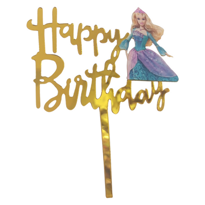 Character Cake toppers - Acrylic, Happy Birthday