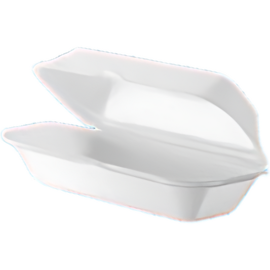 Slim Hotdog Takeaway Boxes - 25s, 50s, 100s, Polystyrene