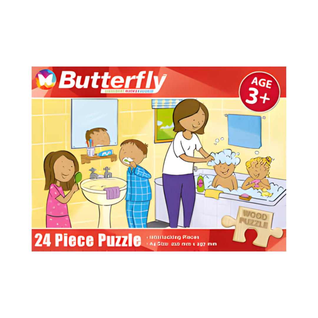 Hygiene Wooden Puzzle 24pc