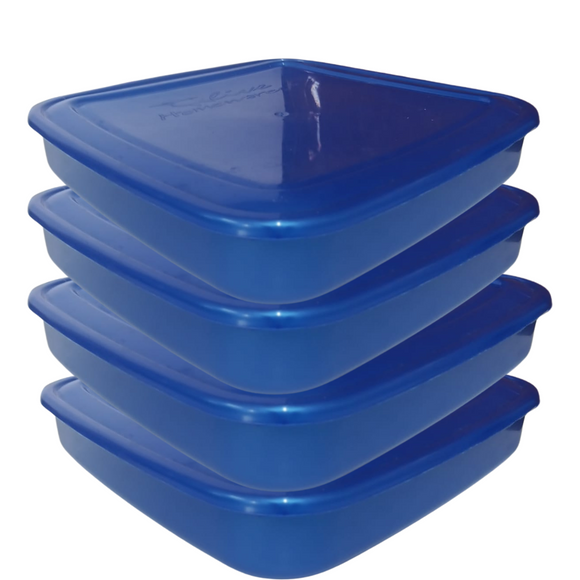 Italy 4 Containers - Royal Blue, Thin, 2l