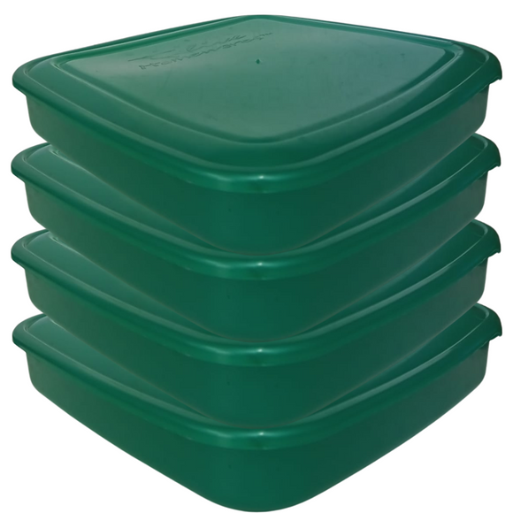 Italy 4 Containers - Forest Green, Thin, 2l