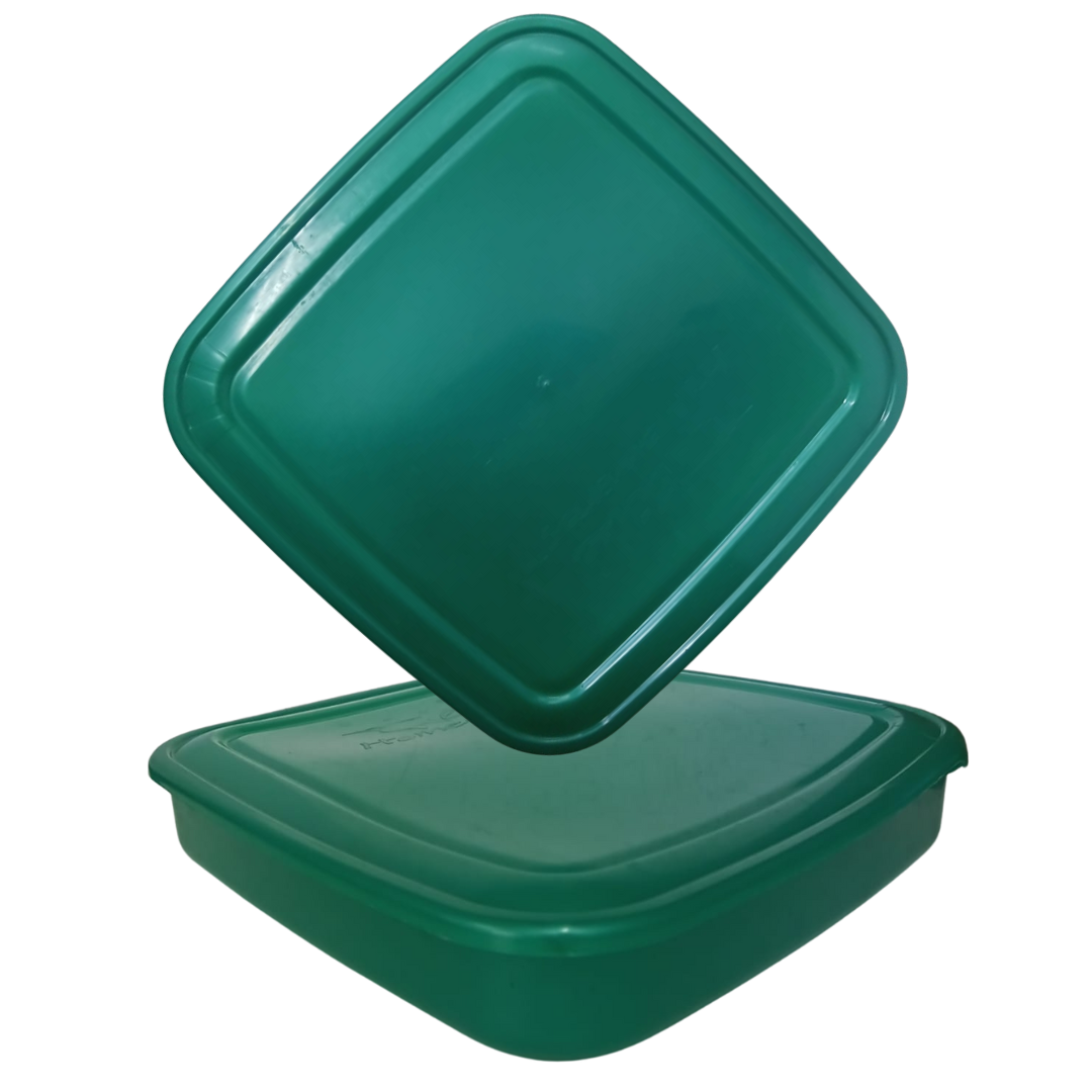 Italy 4 Containers - Forest Green, Thin, 2l