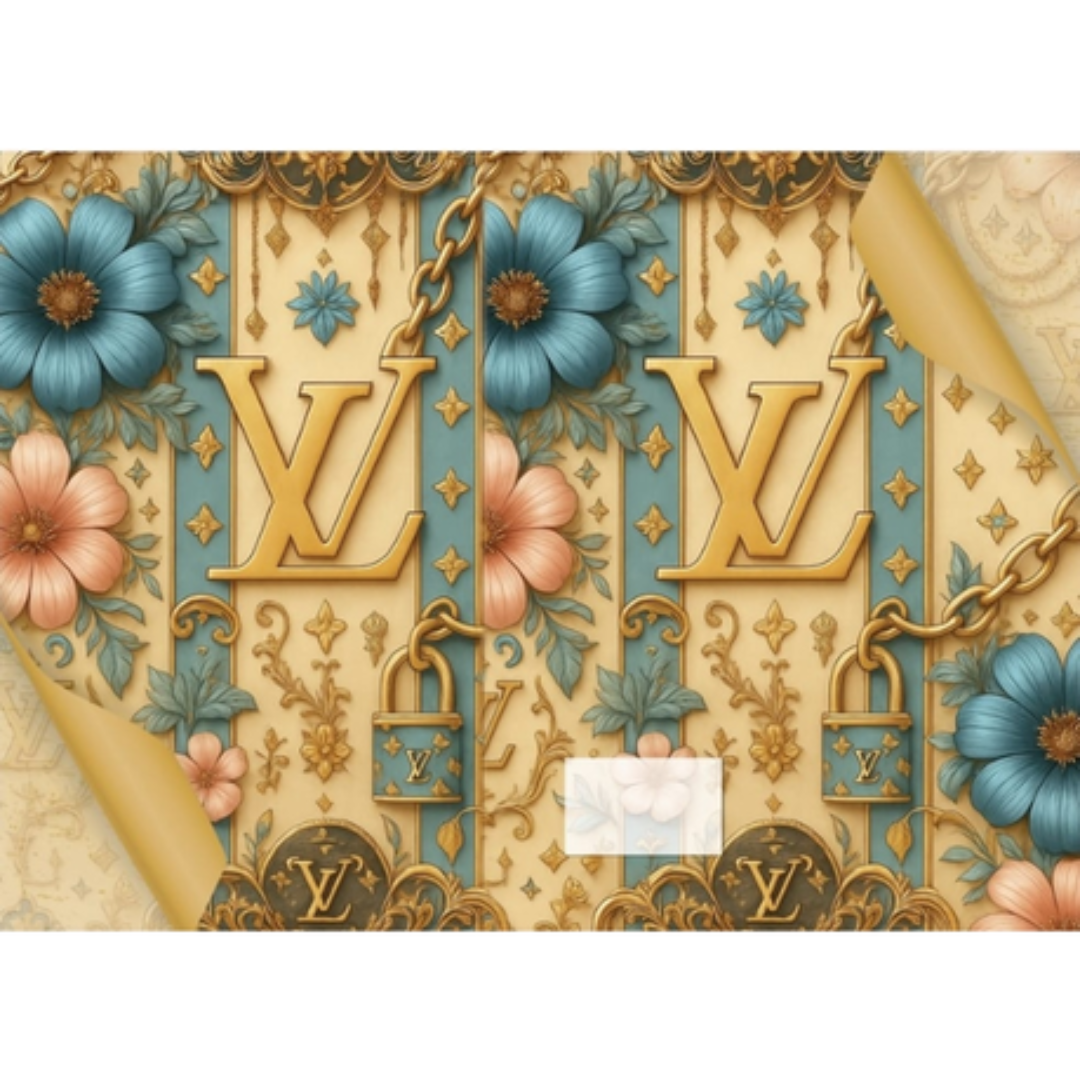 A4 Precut Book Covers - Louis Vuitton Design - Pack of 5