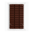A packaged chocolate bar with 24 pieces in a clear plastic bag, shown against a plain white background.